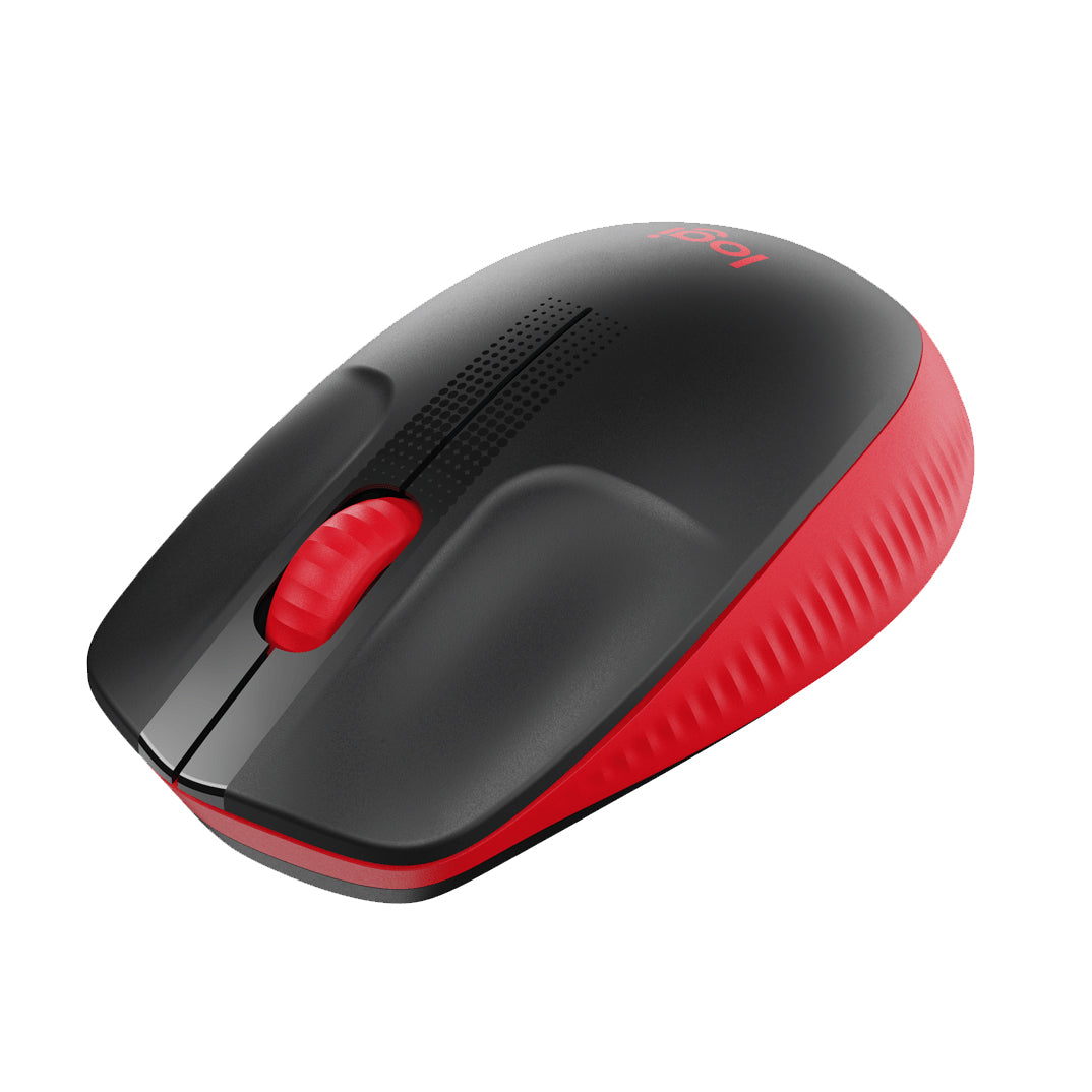 Mouse Logitech M190, hasta 18 meses de uso, plug and play, rojo - Multimax