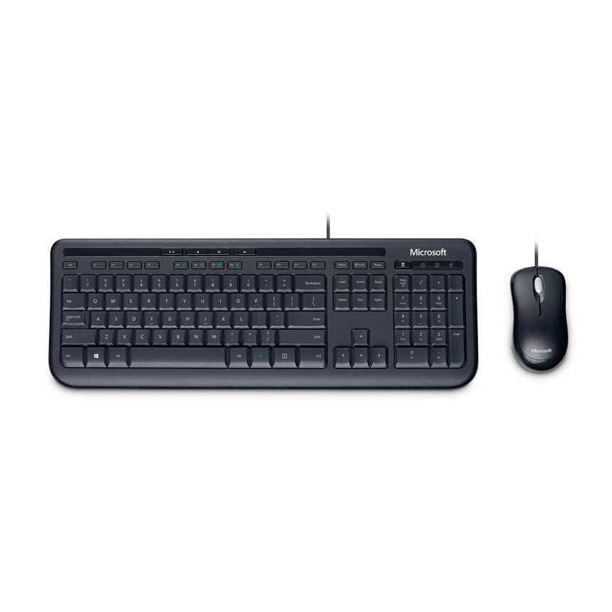 Teclado y mouse Microsoft Desktop 600, cable USB, teclado en español - Multimax