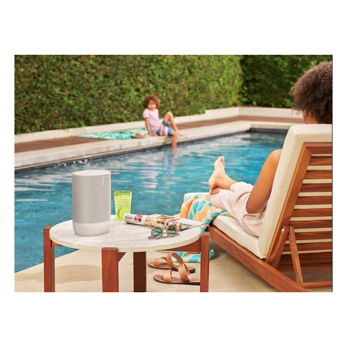 Bocina inalámbrica Sonos Move, Air Play 2, WiFi, bluetooth, IP56, blanco - Multimax