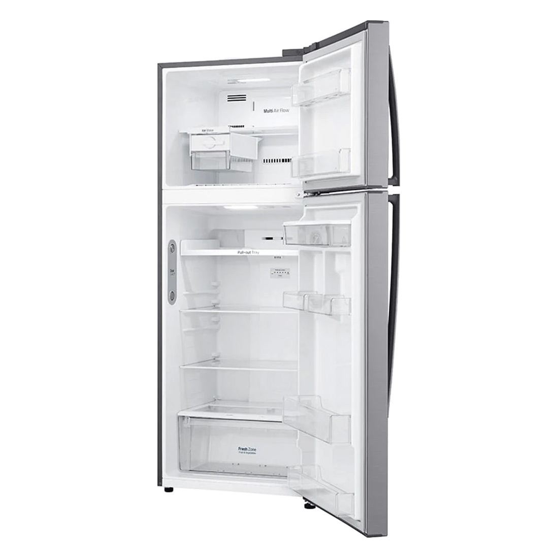 Refrigeradora LG GT47WGP, 17 pies cúbucos, dispensador, top mount, acero inoxidable - Multimax
