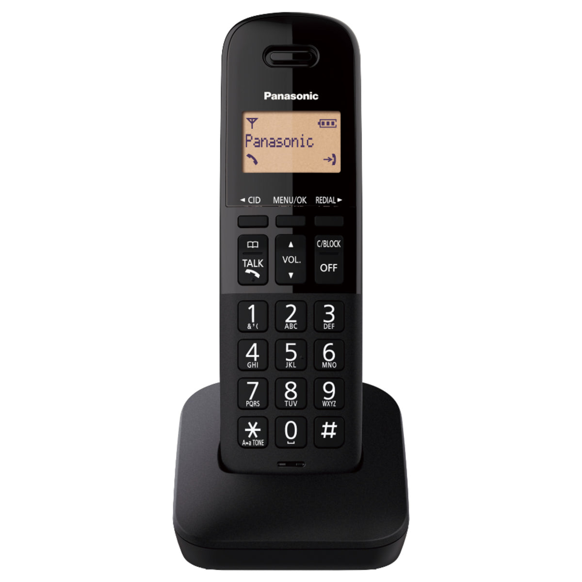 Teléfono Inalámbrico Panasonic KX-TGB310LAB | Pantalla LCD 1.4&quot; | Color Negro - Multimax