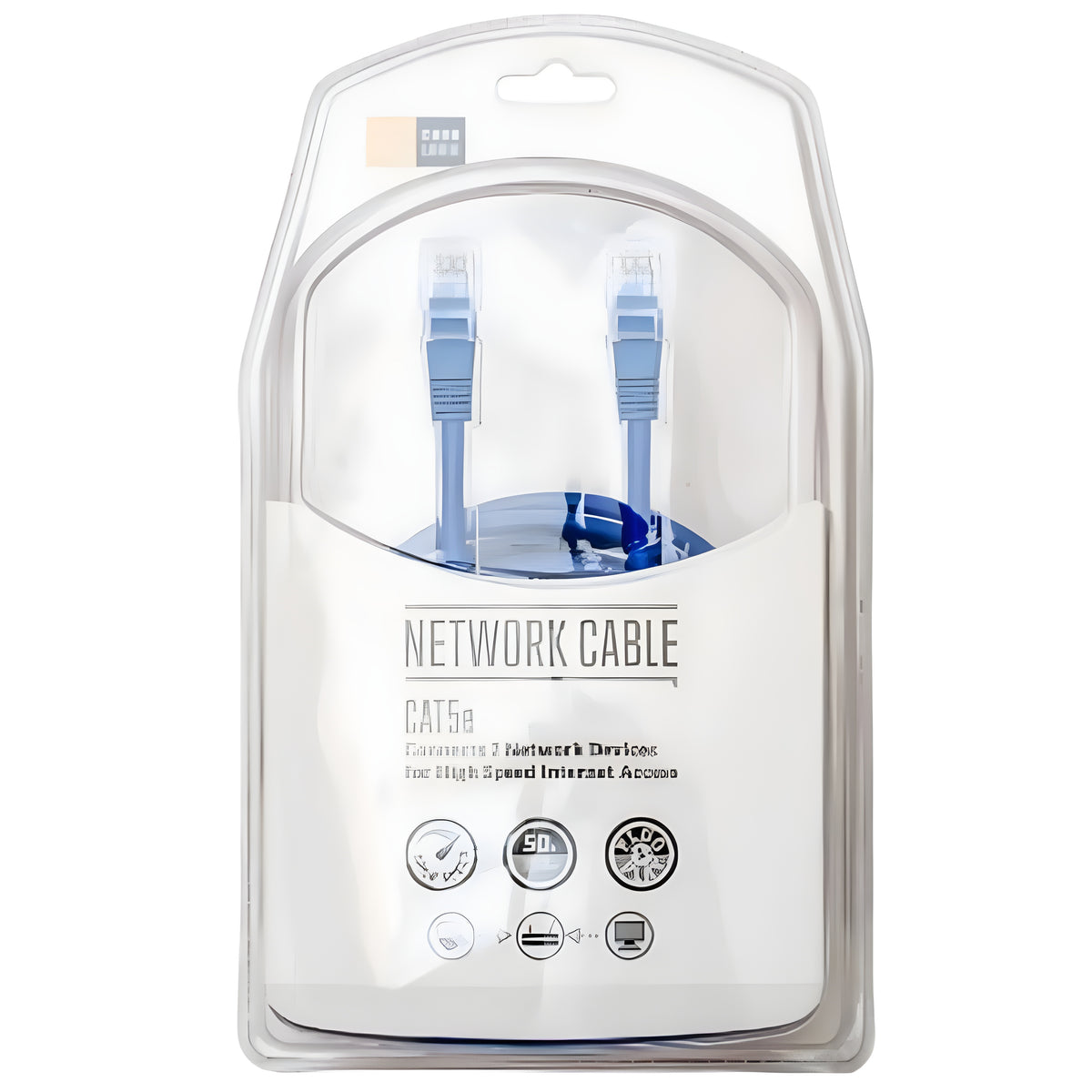 Cable de Red Case Logic | Ethernet | CAT 5e | 50 Pies | Color Azul - Multimax