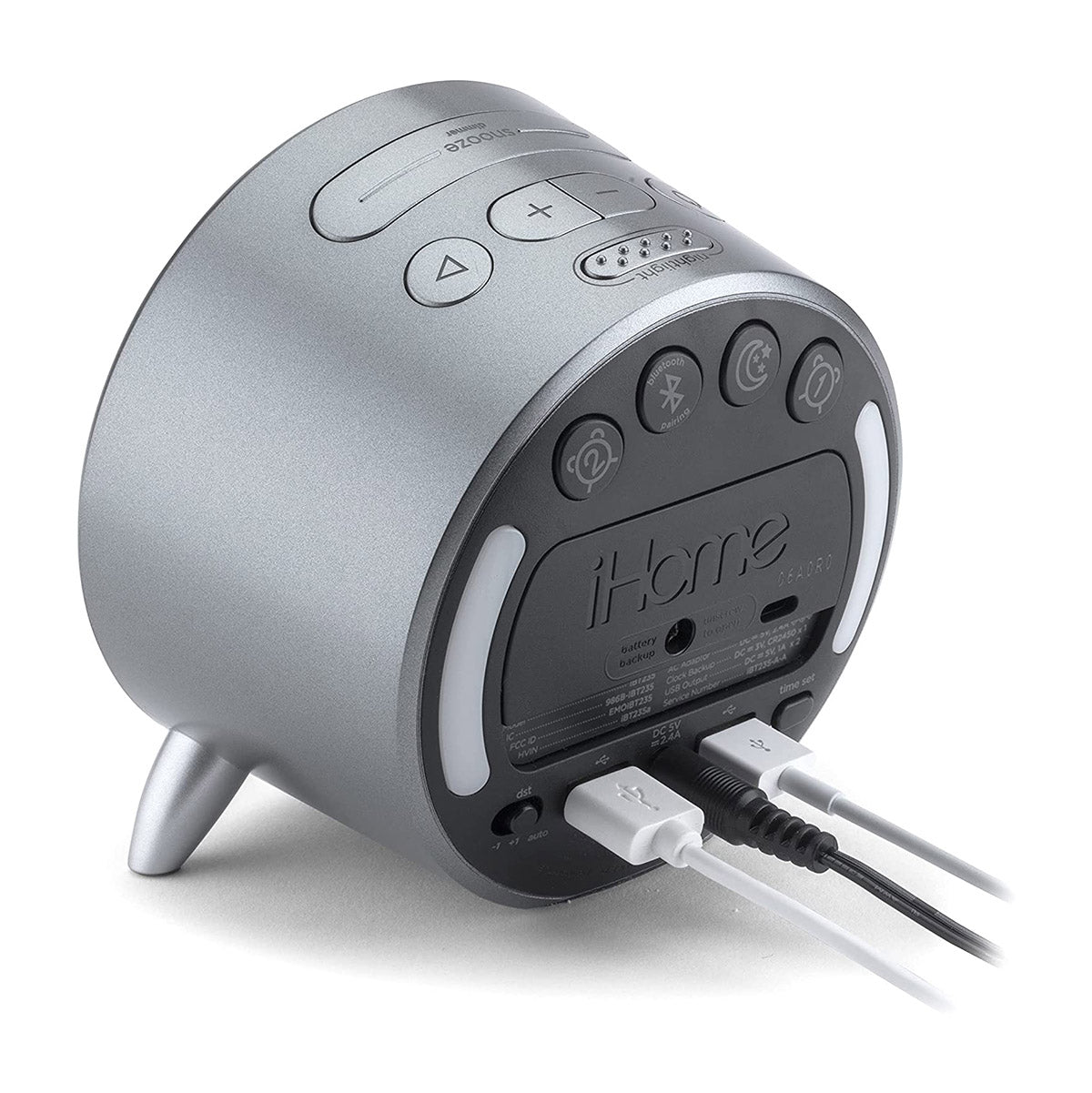 Reloj alarma iHome | Bluetooth | Dual USB | Gris - Multimax