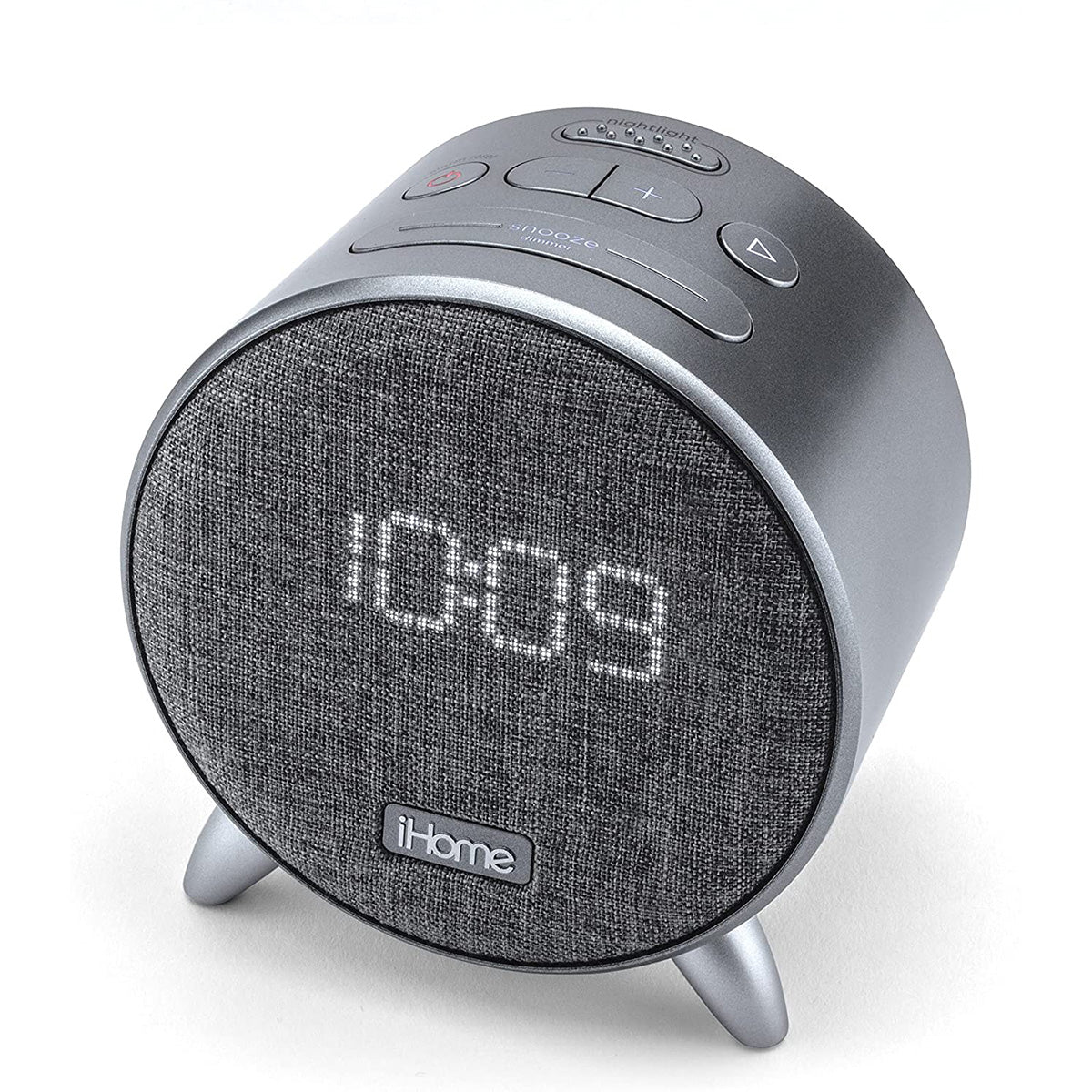 Reloj alarma iHome | Bluetooth | Dual USB | Gris - Multimax