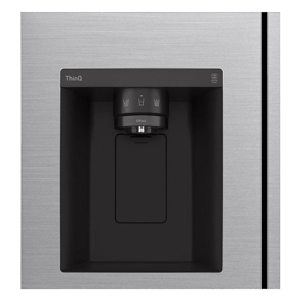 Refrigeradora Inverter LG GS75SPP | 28.7 Pies Cúbicos | Dispensador | Side by Side | Color Plateado - Multimax