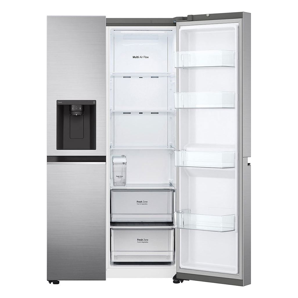 Refrigeradora Inverter LG GS75SPP | 28.7 Pies Cúbicos | Dispensador | Side by Side | Color Plateado - Multimax