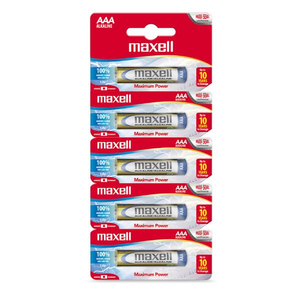 Baterías Alcalinas Maxell | AAA | 5 unidades - Multimax