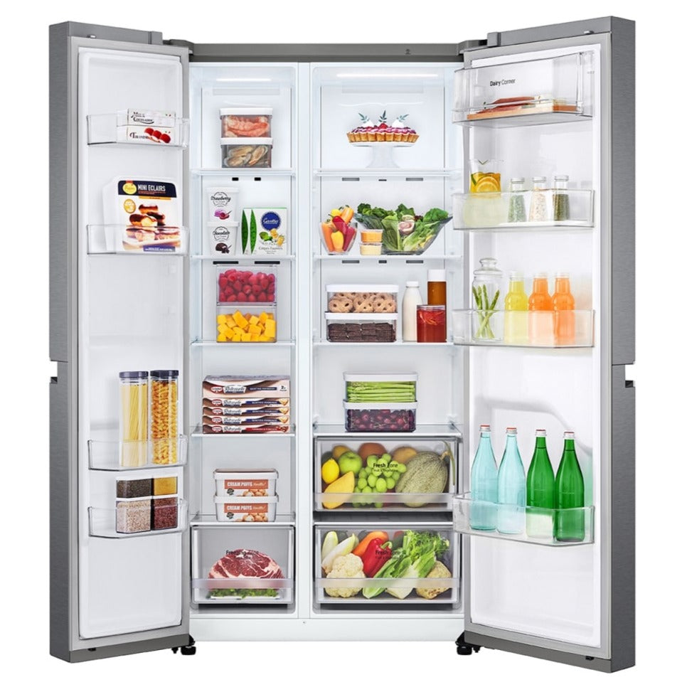 Refrigeradora Inverter LG GS65BPGK  22 pies cúbicos  Compresor Linear  Side By Side Color Silver MULTIMAX PANAMA LG SAMSUNG HISENSE FRIGIDAIRE RCA SELECTRON PS0104846