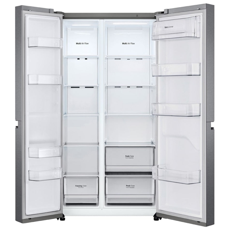 Refrigeradora Inverter LG GS65BPGK  22 pies cúbicos  Compresor Linear  Side By Side Color Silver MULTIMAX PANAMA LG SAMSUNG HISENSE FRIGIDAIRE RCA SELECTRON PS0104846