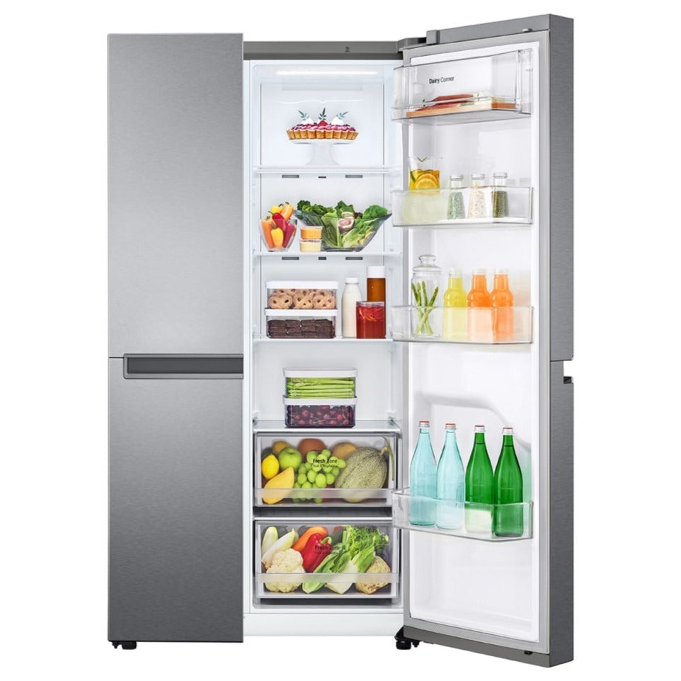 Refrigeradora Inverter LG GS65BPGK  22 pies cúbicos  Compresor Linear  Side By Side Color Silver MULTIMAX PANAMA LG SAMSUNG HISENSE FRIGIDAIRE RCA SELECTRON PS0104846