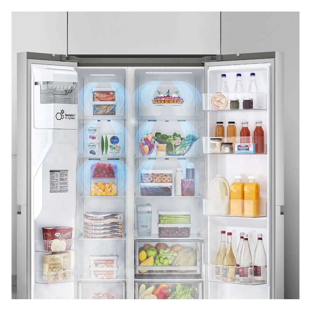 Refrigeradora Inverter LG GS65WPPK  25 pies cúbicos  Side By Side  Dispensador  Silver  MULTIMAX PANAMA LG SAMSUNG HISENSE FRIGIDAIRE RCA SELECTRON PS0104845 7
