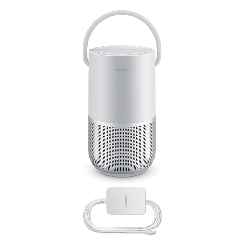 Bocina Inalámbrica Bose Portable Smart Speaker | Bluetooth | Color Plateado - Multimax