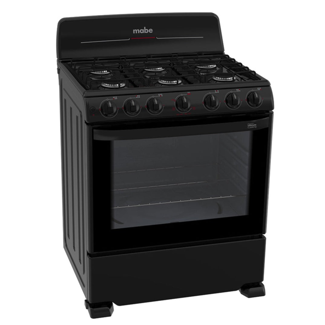Estufa a Gas de 30&quot; Mabe EM7620BAPN1 | 6 quemadores | Color Negro - Multimax