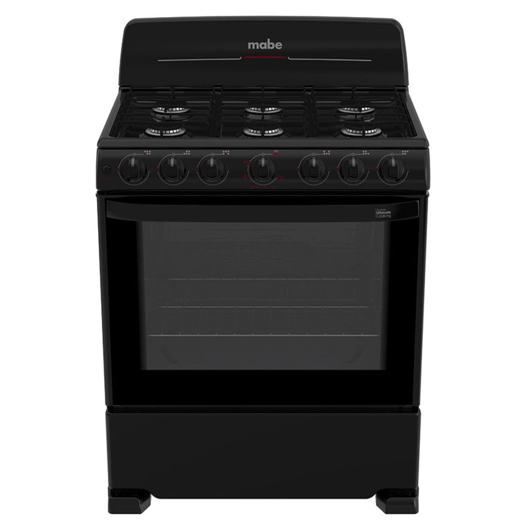 Estufa a Gas de 30&quot; Mabe EM7620BAPN1 | 6 quemadores | Color Negro - Multimax