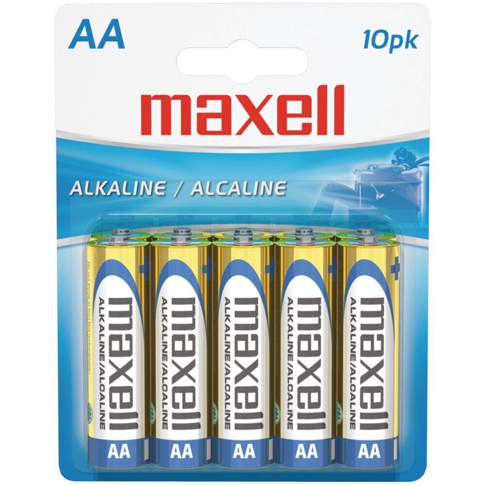 Baterías Alcalinas Maxell | AA | 10 unidades - Multimax