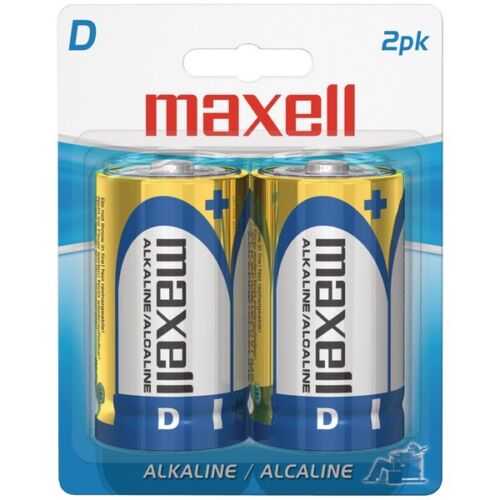 Baterías Alcalinas Maxell | D | 2 unidades - Multimax